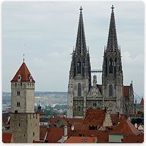 dom, haeuser, regensburg